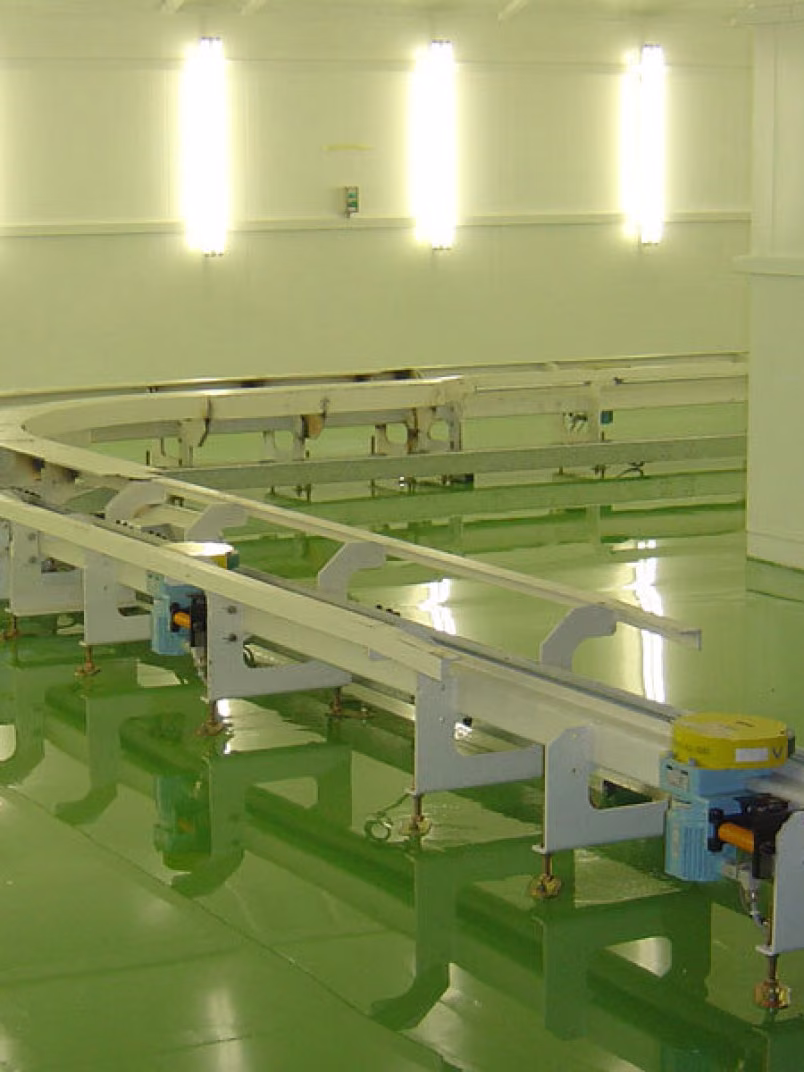 Betoninės farmacijos pramonės patalpų grindys