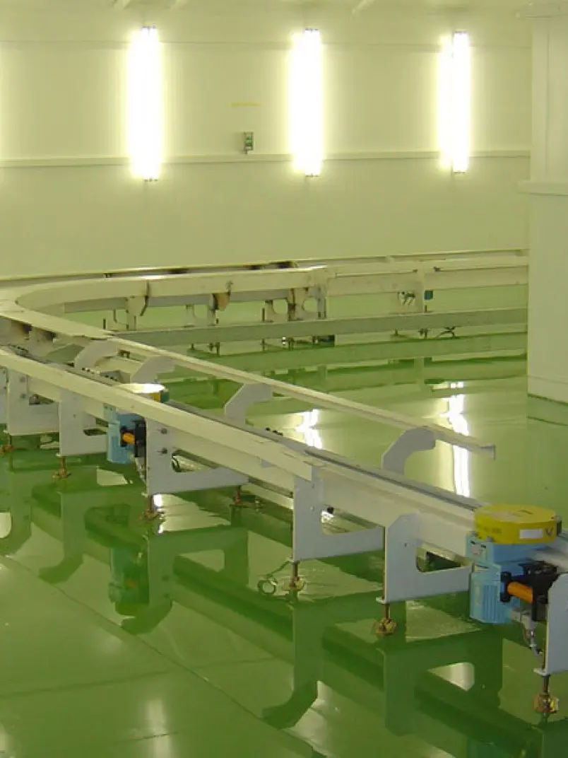 Betoninės farmacijos pramonės patalpų grindys
