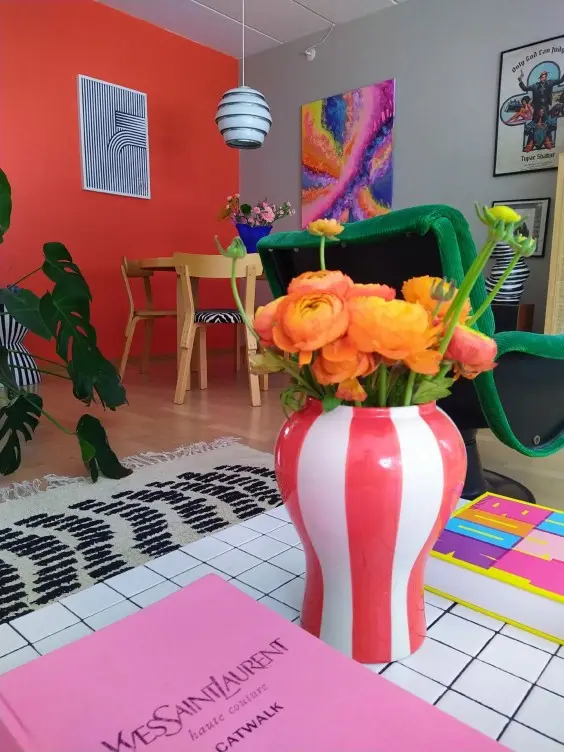 colourful living room gen z