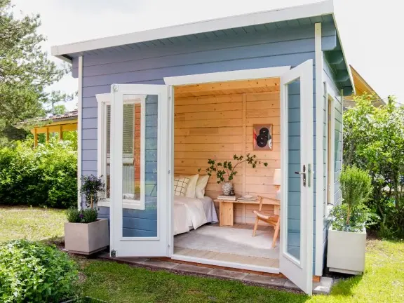 wooden garden cabin