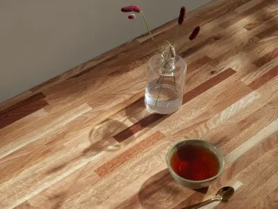 wooden furniture top treated with furniture oil