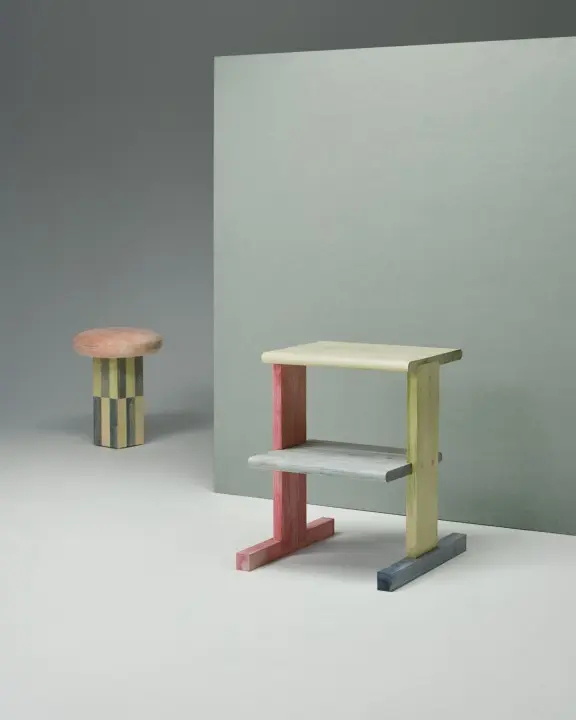 Roggbif stepladder and stool by Studio Sløyd.
