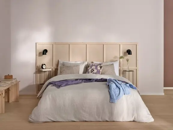 wooden headboard DIY