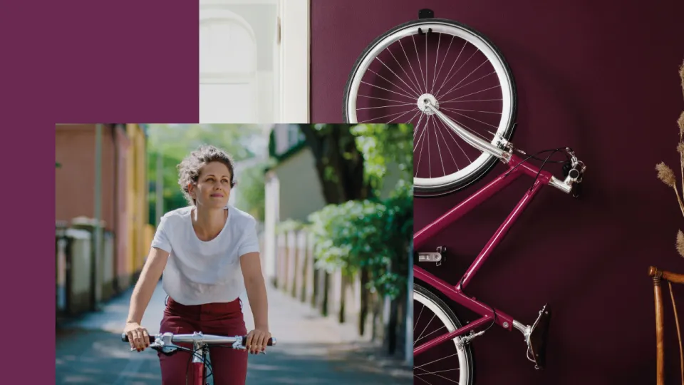 Sodriai rausvas prieškambaris