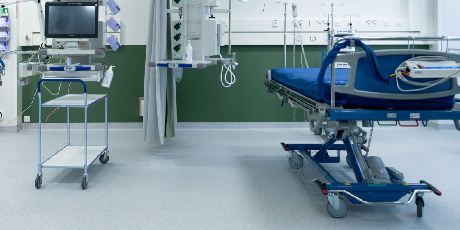 Betoninės sveikatos priežiūros įstaigų patalpų grindys