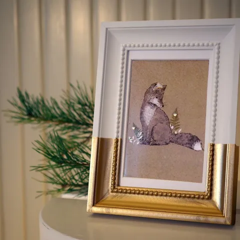 Auksu dekoruotas rėmelis