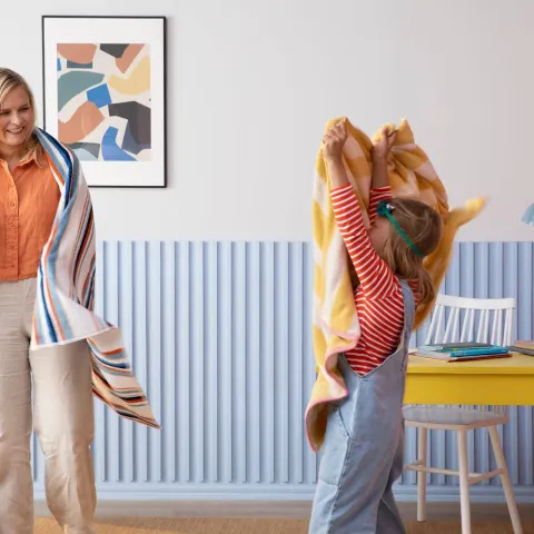 Spalvos vaiko kambaryje