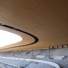 Laminated wooden construction elements