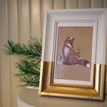 Auksu dekoruotas rėmelis