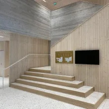 Interior wooden boards