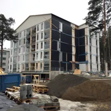 Daugiabutis Joensū mieste dengtas priešgaisrine danga „Fontefire WF“