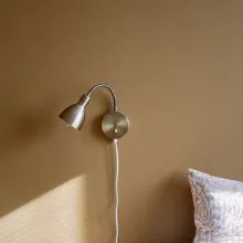 brown colour wall in bedroom