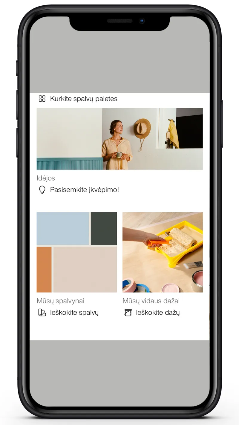 „Tikkurila Colour Master“ spalvų parinkimo programėlė 