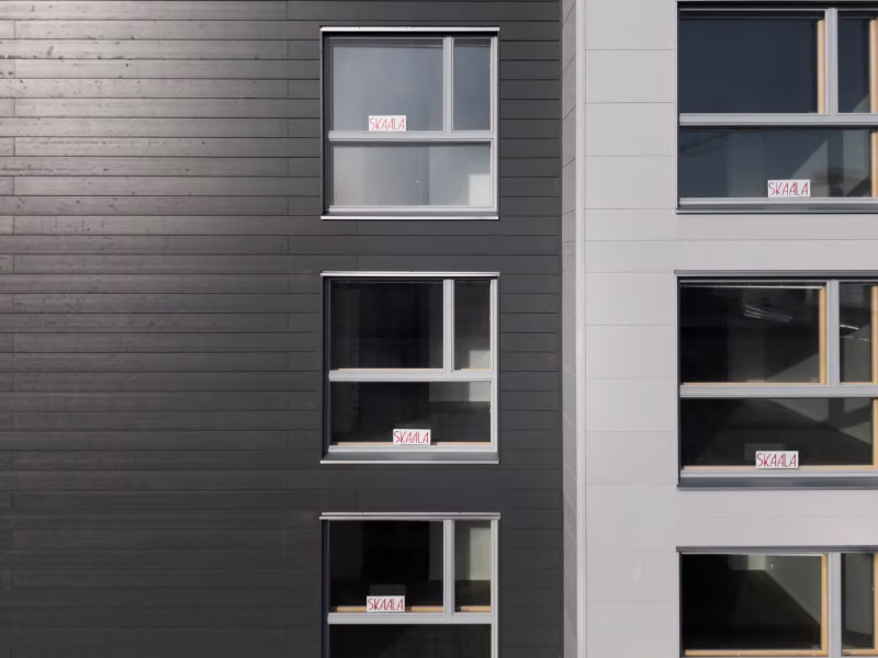 Exterior wooden boards