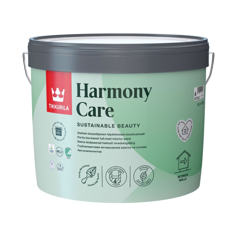 Tikkurila bio-based interior paint Harmony Care