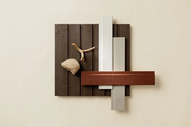 wooden facade colour palette